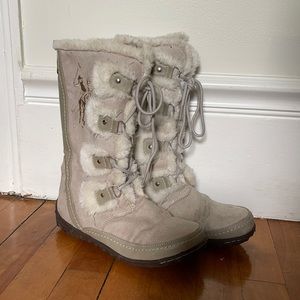 US Polo Assn Snow Winter Boots Suede Fur Bobcat